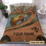 Maxcorners Custom Name Fishing Bedding Set