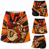 Maxcorners Bowling Cartoon Turkey Personalized 3D Skort, Skirts With Shorts