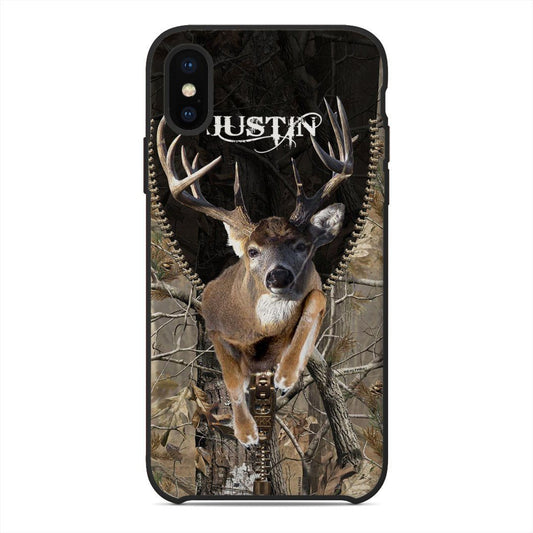 Maxcorners Deer Hunting Personalized Name Phone Case LM1012