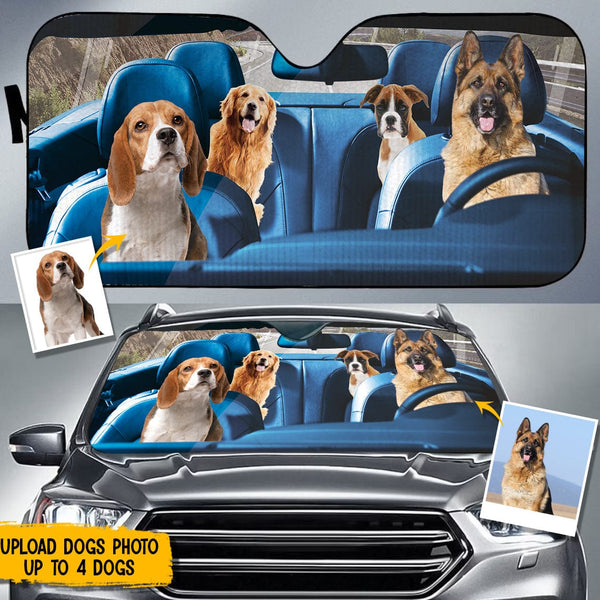 Maxcorners Custom Photo Dog Cat Car Sun Shade