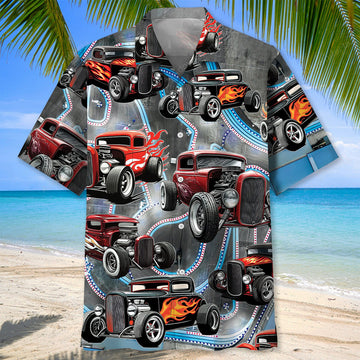 Maxcorners Hot Rod Racing Hawaiian Shirt