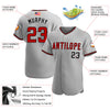 Maxcorners Custom Orange White-Purple Premium American Flag Fashion Baseball Jersey LM0210
