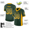 Maxcorners Custom Green Gold-White Drift Fashion Football Jersey LM2605