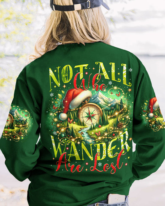 Maxcorners Not All Who Wander Are Lost Christmas All Over Print LM2101