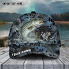 Maxcorners FishingBlue Kryptek Camo Pattern Sport Pattern Personalized Name 3D Cap (11 Breeds)
