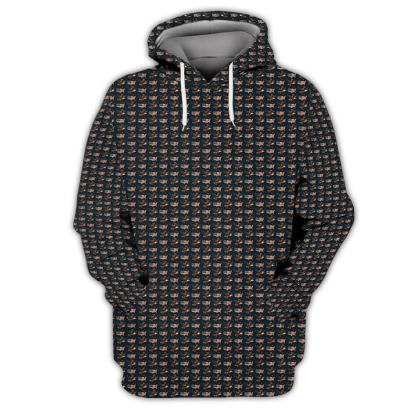 Maxcorners Pattern Golf Shirt For Men - America Golf Shirt For Golfers - Crazy Golf Shirt
