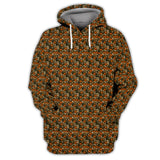 Maxcorners Halloween Pattern Golf Shirt, Funny Halloween Golf Shirt, Golf Gift For Golfer