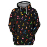 Maxcorners Cancer Survivor Shirt For Golfer, Cancer Awareness Shirt, Men's Pattern Golf Shirt