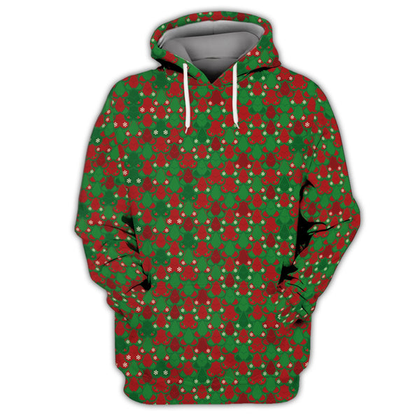 Maxcorners Funny Christmas Golf Shirt, Pattern Golf Shirt For Golfer, Crazy Golf Shirt For Men