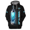 Maxcorners Diver With Diving Tank Custom Name 3D Shirt Born To Dive Personalized Gift For Diver Lovers LM2111