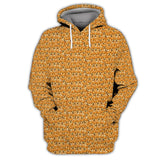 Maxcorners Corgi Dog Pattern Golf Shirt, Funny Corgi Golf Shirt For Dog Lovers, Golf Gift For Men's