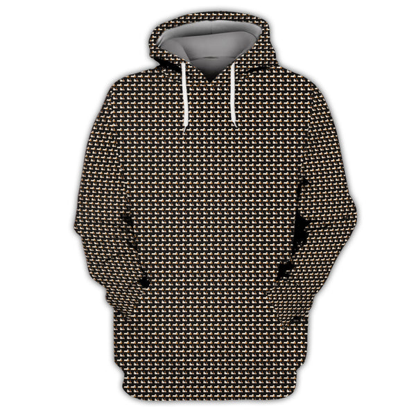 Maxcorners Funny Dachshund Golf Shirt For Men, Pattern Golf Shirt, Halloween Golf Shirt For Golfer