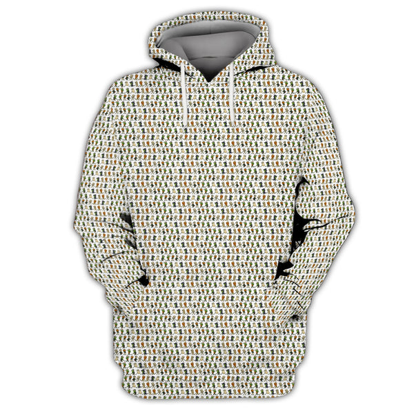 Maxcorners Crazy Pattern Golf Shirt, Halloween Golf Shirt For Men, Funny Golf Shirt, Golf Gift For Golfer