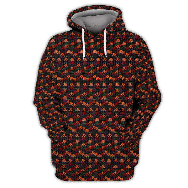 Maxcorners Funny Pattern Golf Shirt, Halloween Golf Shirt With Pumpkin, Crazy Golf Shirt For Golfer