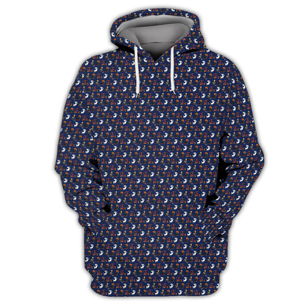 Maxcorners Funny Pattern Golf Shirt, Dachshund Halloween Shirt, Dachshund Golf Shirt For Men