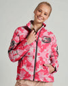Maxcorners Girls Hunt Too Only Prettier Camo Puffer Jacket LM1601