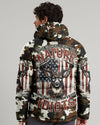 Maxcorners The Closer I Get To Nature Deer Camo Puffer Jacket LM2101