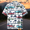 Maxcorners Personalized Car 1950s Classic Car Palm Tree Hawaiian Shirt