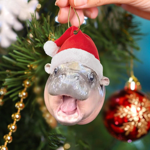 Maxcorners Christmas Hot Sale Cute Baby Hippo Ornament