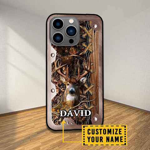 Maxcorners Deer Hunting Lover Personalized Name Phone Case