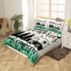 Maxcorners Happy Camping Duvet Cover for RV Decor, Camper Trailer Graffiti Rustic Bedding Set