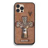 Maxcorners Hunting Lovers Hunt Cross Gift Personalized Name Phone Case