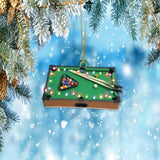 Maxcorners Personalized Billiard Table Game Christmas Hanging Ornament