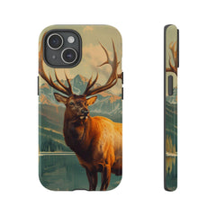 Maxcorners Hunting Elk Wildlife Art Durable Dual-Layer Protection
 Full Wrap Phone Case LM1012