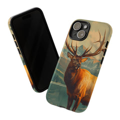 Maxcorners Hunting Elk Wildlife Art Durable Dual-Layer Protection
 Full Wrap Phone Case LM1012