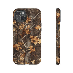 Maxcorners Wooded Hunter Camouflage Phone Case - iPhone & Android - Durable, Protective Camo Cover - Outdoor, Nature, Hunting Accessory Full Wrap Phone Case LM0812