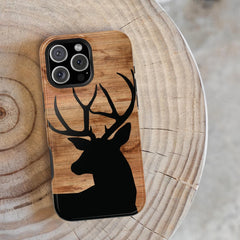 Maxcorners iPhone Case - Buck Deer phone case for iPhone 16 15 14 13 12 11 8 plus pro max mini xr xs x gift for hunter phone case wildlife phone case Full Wrap Phone Case LM0812