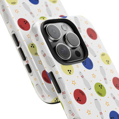 Maxcorners Bowling Ball Pattern Phone Case: Fun Sports Lover Gift Full Wrap Phone Case LM0812