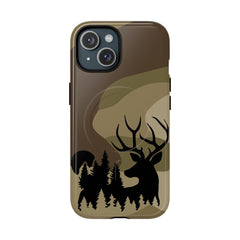 Maxcorners Gift for Big Game Hunter Durable Camo Case for outdoorsman nature lover forest phone case with buck Full Wrap Phone Case LM0812