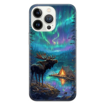 Maxcorners Hunting Phone Case Forest Moose Cover 2 LM1012