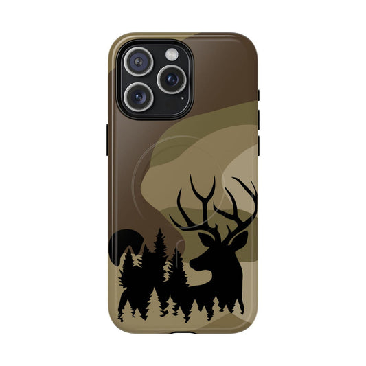 Maxcorners Gift for Big Game Hunter Durable Camo Case for outdoorsman nature lover forest phone case with buck 3D Phone Case LM0812