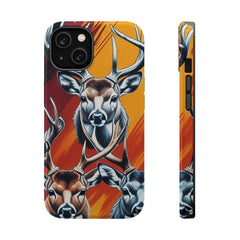 Maxcorners Hunting Deer Magnetic Wildlife Full Wrap Phone Case LM1012