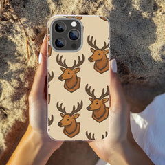 Maxcorners Mounted Elk Stylish Phone Case with Deer Design, Tough Case, Wildlife Decor, Outdoor Enthusiast Accessories, Hunting Phone Case Full Wrap Phone Case LM0812
