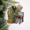 Maxcorners Fishing Ornament, Custom Acrylic Ornament, Gift For Fisherman, Christmas Tree Decor
