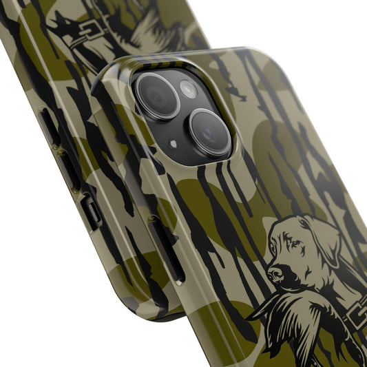 Maxcorners MossBark Camo Tough Phone Case, "Southern Style" Duck Dog, Hunting Gifts, Accessories, Impact Resistant
 Full Wrap Phone Case LM0812