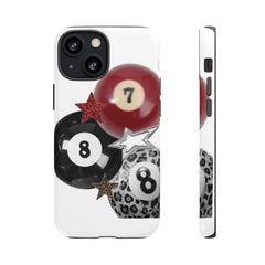 Maxcorners Billiards 8 Ball Leopard Full Wrap Phone Case LM1012