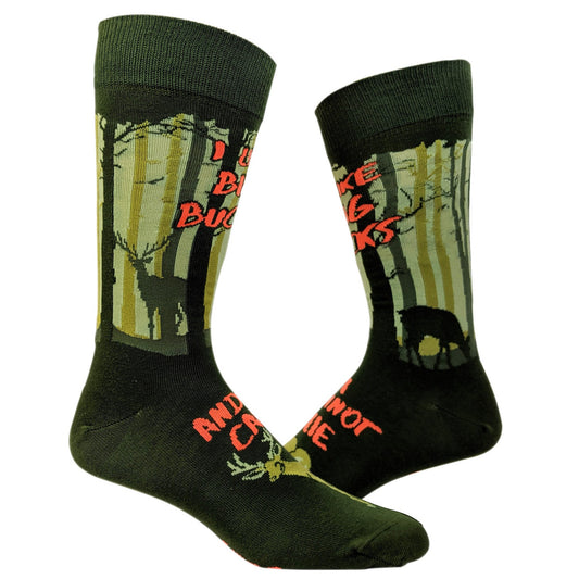Maxcorners I like Big Bucks, I Cannot Lie Socks, Funny Dad Socks, Hunting Socks, Hunter Gifts, Guys Gifts Under 20, Football Gifts, Compression SocksLM2611