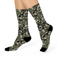 Maxcorners Camo Cushioned Crew Socks, Camo Socks, Camoflauge SocksLM2611