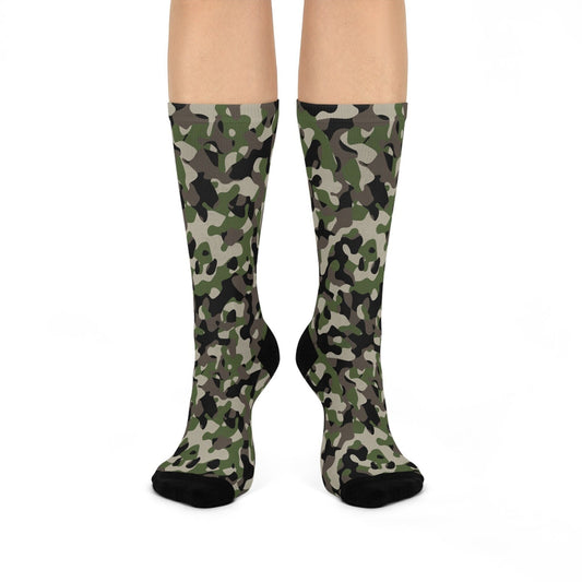 Maxcorners Camo Cushioned Crew Socks, Camo Socks, Camoflauge SocksLM2611