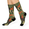 Maxcorners Socks, Cushioned Crew Socks, 360 Print Socks, Deer Socks, Hunting Socks, Camo Socks, Fall Socks, Gift for hunter, Fun Socks, Unique SocksLM2611