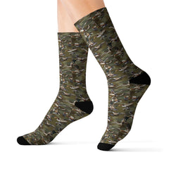 Maxcorners Flying Duck Camo Sublimation Socks, Stylish Footwear, Unique Animal Print Clothing, Gift for Nature Lovers, Outdoor Enthusiast Apparel,

LM2611