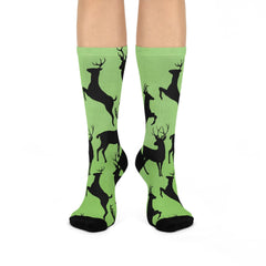 Maxcorners Perfect Deer Hunter gift - Deer socks, gift for hunter, hunting deer socks, birthday gift, Christmas stocking stuffer, unique Hunter giftLM2611