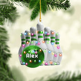 Maxcorners Bowling Lights Ornament: Personalized Christmas Decoration LM1111