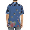 Maxcorners Personalized 9 Ball Camouflage Gun Holes Hawaiian Shirt
