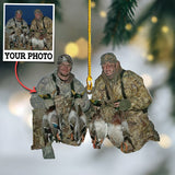 Maxcorners Custom Photo Duck Hunter Ornament Gift for Deer Hunter