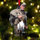 Maxcorners Custom Photo Hunting Ornament Gift for Deer Hunter